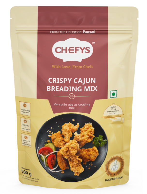 CHEFYS CRISPY CAJUN BREADING MIX 500G
