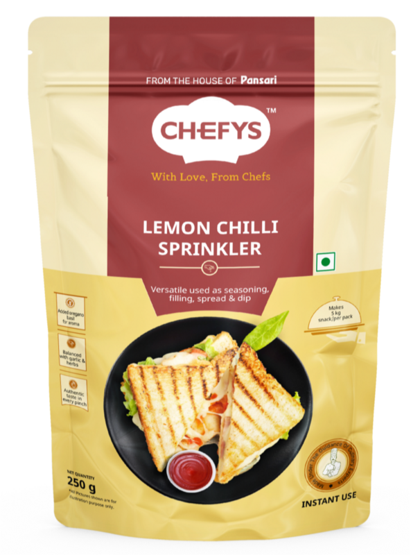 Chefys Lemon Chilli Sprinkler 250G