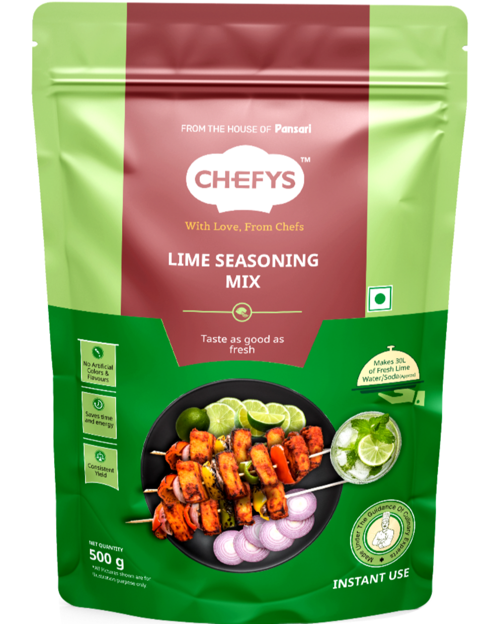 CHEFYS LIME SEASONING 500G