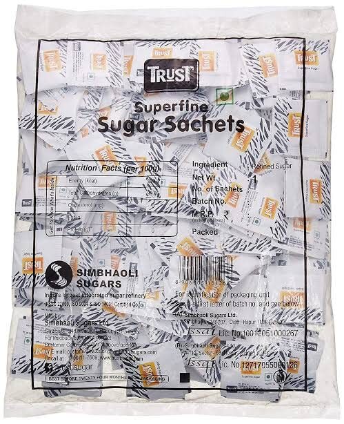 TRUST SUGAR SACHET WHITE 5G*200 TRUST SUGAR SACHET WHITE 5G*200