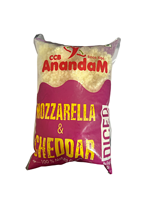 ANANDAM MOZ CHEDDAR DICE 1KG