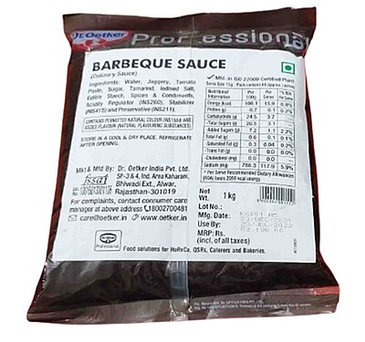 DR OETKER BARBEQUE SAUCE 1KG