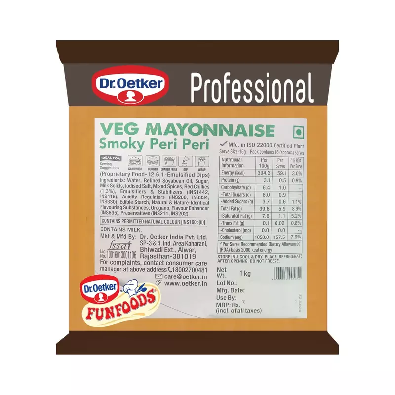 DR OETKER SMOKY PERI PERI MAYO 1KG