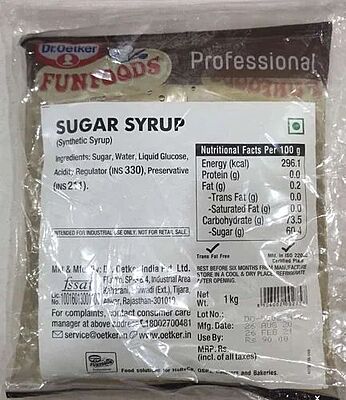 DR OETKER SUGAR SYRUP 1KG